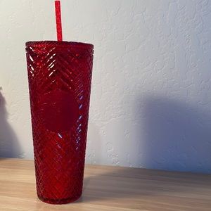 Starbucks Holiday 2021 Red Jewel Holiday Cup